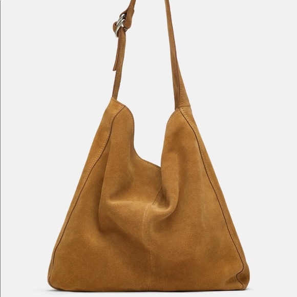 Zara Handbags - ZARA REAL LEATHER Bucket Bag